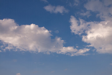 blue sky white clouds background