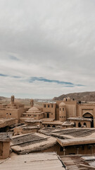 old buildings in an ancient city in the desert in summer