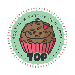 Desenho brigadeiro, desenho para docinhos, logomarca docinhos, logo brigadeiro, logo docinhos gourmet, logomarca doceria, brigadeiro,  Brigadeiro, brigadeiro gourmet, desenho brigadeiro.