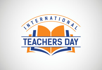 Happy world teachers' day vector illustration for poster, brochure, banner, and greeting card