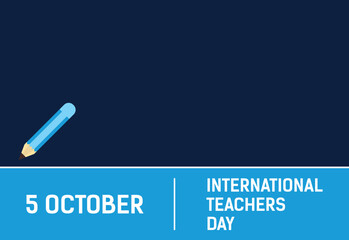Happy world teachers' day vector illustration for poster, brochure, banner, and greeting card