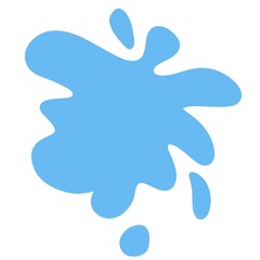 Spray paint . Colorful illustration  of splashes, liquids of decorative shapes. cartoon illustration isolate on white background 