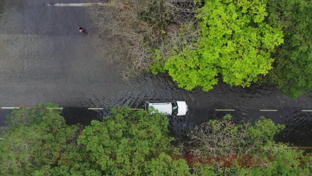 Aerial view of the north Selangor flood following heavy rainfall. Taman Sri Muda was one of the areas worst hit by floods.