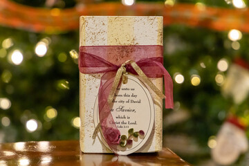 Luke 2:11 Decorative Christmas Candle Holder