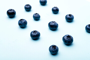 blueberry background with background in blur