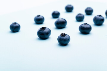 blueberry background with background in blur