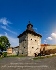 Ancient castle in Medzhibozh. Architectural landmark of Ukraine.