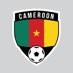 Cameroon Shield Team Badge for Football Tournament