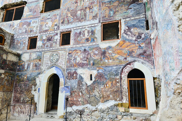 Sumela Monastery in Macka district of Trabzon city, Turkey -The monastery is one of the most important historic and touristic venues in Trabzon.