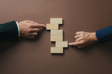 Business teamwork and partnership conceptual image