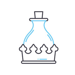 royal elixir line icon, outline symbol, vector illustration, concept sign