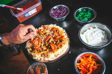 Comida, pizzeria y hamburguesas