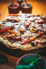 Comida, pizzeria y hamburguesas