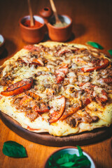 Comida, pizzeria y hamburguesas