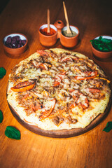 Comida, pizzeria y hamburguesas