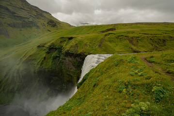 Iceland waterfall