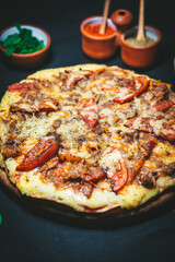 Comida, pizzeria y hamburguesas
