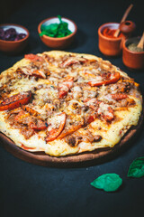 Comida, pizzeria y hamburguesas