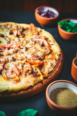 Comida, pizzeria y hamburguesas