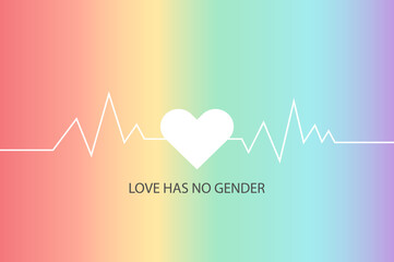 heart with gradient for pride