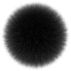 Soft Animal Fur in Black 