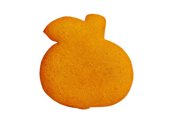 Brown gingerbread in the form of an apple. A delicious dessert.