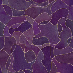 Abstract modern flat geometric liquid shape forms seamless pattern.