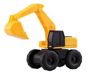 Heavy duty construction backhoe toy
