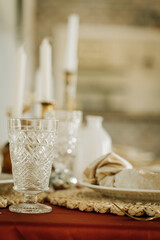 western boho wedding table setting