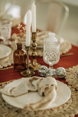 western boho wedding table setting