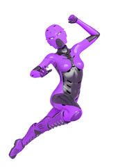 super soldier female going to battle