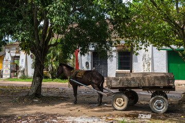 street view of santa cruz de mompox town, colombia
