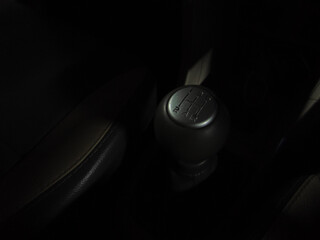 Photograph Persneling car, Gear car, gear stick, manual transmission gear shift, with black...