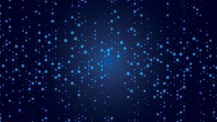 Blue neon abstract geometric background frame. Glow texture of hexagons. Linear pattern of cells, honeycomb. Design of banner, poster website, frame social networks, business. Vector illustration.