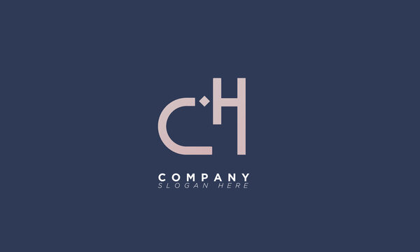 Alphabet letters Initials Monogram logo CH, HC, C and H