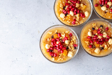 Traditional delicious Turkish dessert; Ashura (Asure)