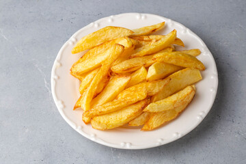 Turkish style handmade french fries, Turkish name; Ev yapımı patates kizartmasi