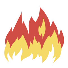 Vector drawing of a stylized flame. Suitable for logo or emblem