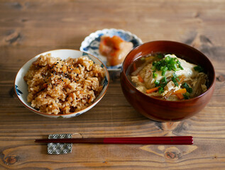 一汁一菜 炊き込みご飯