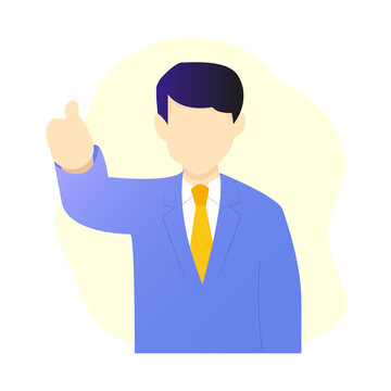 recommend clip art: illustration of male office workers in suits