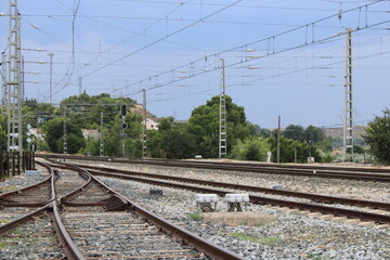 Obraz premium Estación de tren de Caspe