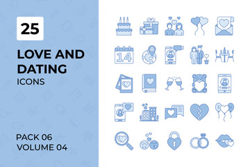 Love and Dating icons collection. Set contains such Icons as love, relationship, romance, romantic, and more 