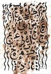 Abstract arabic calligraphy