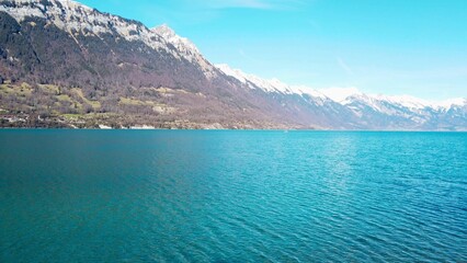 Breathtaking view of the Lake Brienz.