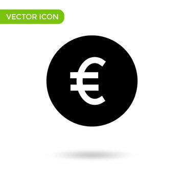 currency euro icon. minimal and creative icon isolated on white background. vector illustration symbol mark