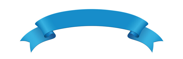 Blanko Banderole in blau für Oktoberfest,
Vektor Illustration isoliert auf weißem Hintergrund
