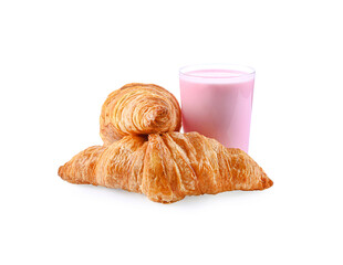 Croissant isolated on a white background
