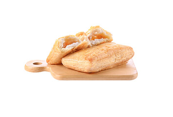 Taro Pie isolated on the white background