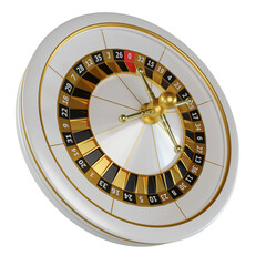 3D White Roulette Element