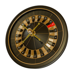 Naklejka premium Black Gold 3D Roulette Element